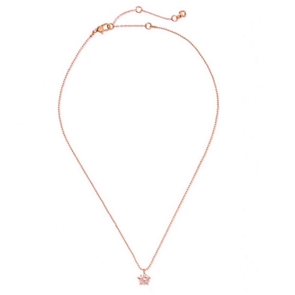 KATE SPADE • Rose Gold Something Sparkly Star Pendant Necklace - Picture 2 of 4